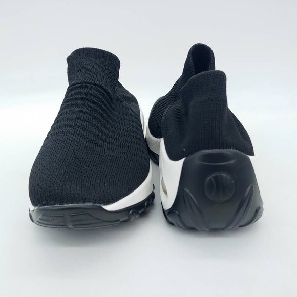 Naniya Womens Sneakers Shoes Black White Mid Top Slip On Mesh Eur 37‎ M New - Picture 3 of 10